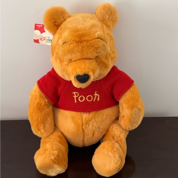 Disney Store Large 18” Vintage Stuffed Winnie The Pooh Bear - Picture 2 of 7